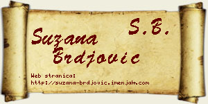 Suzana Brđović vizit kartica
